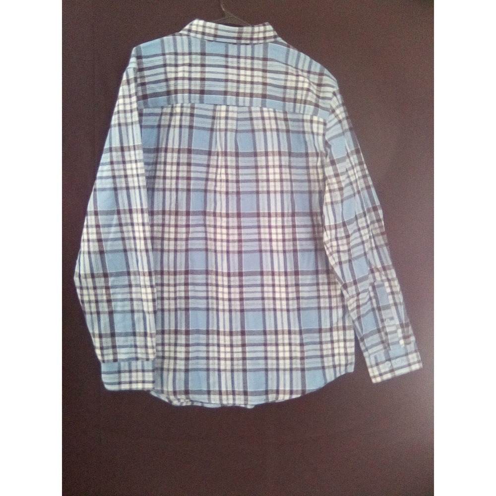 Falls Creek Blue/Black Flannel Shirt Size (MED) - Picture 4 of 4